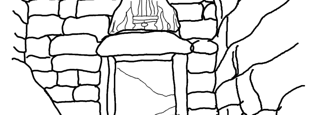 Cytadela otoczona była murem o szerokości około 6 metrów. Został on wybudowany jeszcze przed 1400 r. p.n.e. Kamienie, z których został wybudowany już starożytnym grekom wydawały się niemożliwe do udźwignięcia. To dlatego nazwali ten mur cyklopowym – od mitycznych olbrzymów z jednym okiem – cyklopów. Zaraz za Lwią Bramą z prawej strony znajduje się kolisty cmentarz z grobami szybowymi. Do pałacu prowadziła rampa dla rydwanów oraz wybudowana później klatka schodowa dla pieszych. W pałacu wybudowane były: wartownia lub pokój dzienny, wielki dziedziniec oraz przedsionek prowadzące do megaronu, w którym znajdowały się tam cztery kolumny, które podtrzymywały strop oraz centralne palenisko. 